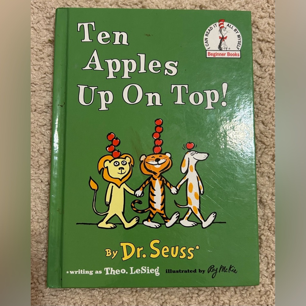 3/$10 Ten Apples Up on Top by Dr. Seuss - Hardcover Book - Children’s Fiction